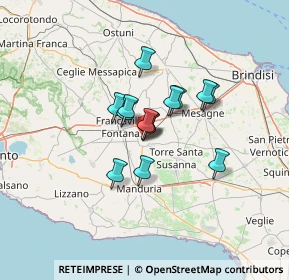 Mappa Via Latiano, 72024 Oria BR, Italia (8.95143)