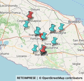 Mappa Via Erodoto di Alicarnasso, 72024 Oria BR, Italia (11.32875)