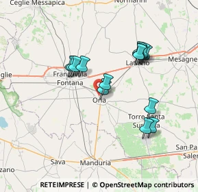 Mappa Via Erodoto di Alicarnasso, 72024 Oria BR, Italia (6.89071)