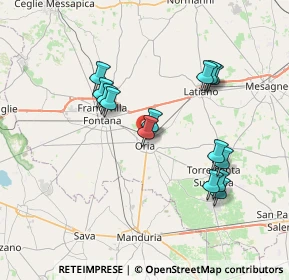 Mappa Via Erodoto di Alicarnasso, 72024 Oria BR, Italia (7.40143)