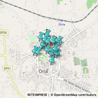 Mappa Via Epitaffio, 72024 Oria BR, Italia (0.219)