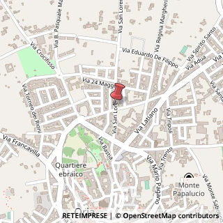 Mappa Via San Lorenzo, 42, 72024 Oria, Brindisi (Puglia)