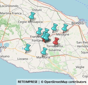 Mappa Via dei Messapi, 72024 Oria BR, Italia (7.9075)