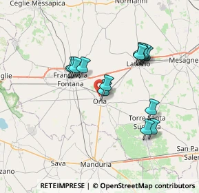 Mappa Via Cuturi, 72024 Oria BR, Italia (6.87143)