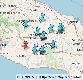 Mappa Via Cuturi, 72024 Oria BR, Italia (10.0855)