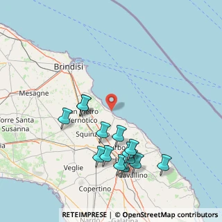 Mappa Via dello Spinarello, 73100 Lecce LE, Italia (18.07857)