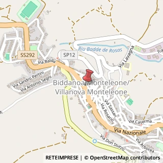 Mappa Via Municipio, 40, 07019 Villanova Monteleone, Sassari (Sardegna)
