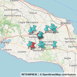 Mappa Via Vela, 72024 Oria BR, Italia (9.69714)