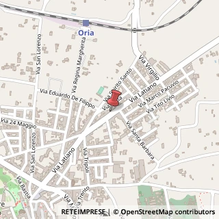 Mappa Via Latiano, 172, 72024 Oria, Brindisi (Puglia)