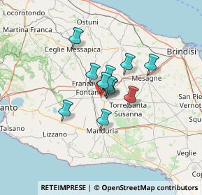 Mappa Via Frascata, 72024 Oria BR, Italia (8.1375)