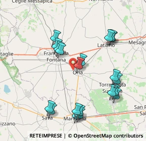 Mappa Via Frascata, 72024 Oria BR, Italia (9.0215)