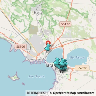 Mappa Via F. di Giorgio Martini, 74123 Taranto TA, Italia (4.58273)