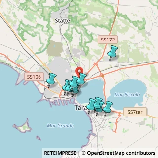 Mappa Via F. di Giorgio Martini, 74123 Taranto TA, Italia (3.25417)