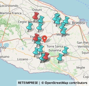 Mappa Via Giacinto D'Oria, 72024 Oria BR, Italia (14.3085)