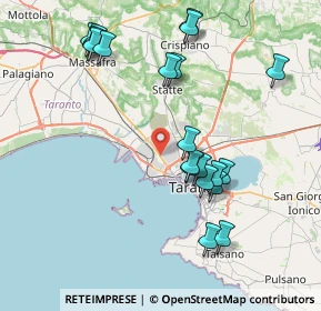 Mappa Via Appia SS km 648, 74121 Taranto TA, Italia (8.9545)