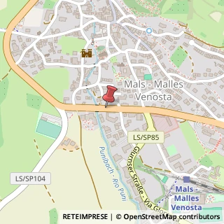 Mappa Via Nazionale, 13, 39024 Malles Venosta, Bolzano (Trentino-Alto Adige)