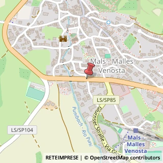 Mappa Via Nazionale,  15, 39024 Malles Venosta, Bolzano (Trentino-Alto Adige)