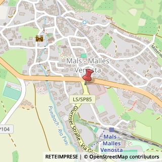 Mappa Via Stazione, 37 a, 39024 Malles Venosta, Bolzano (Trentino-Alto Adige)