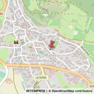 Mappa Via Ortwein, 1, 39024 Malles Venosta, Bolzano (Trentino-Alto Adige)