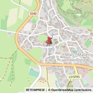 Mappa Via Fr?hlich, 20, 39024 Malles Venosta, Bolzano (Trentino-Alto Adige)