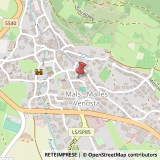 Mappa Via della Scuola, 9, 39024 Malles Venosta, Bolzano (Trentino-Alto Adige)