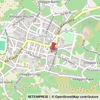 Mappa Via Silvio Pellico, 15, 93010 Milena, Caltanissetta (Sicilia)
