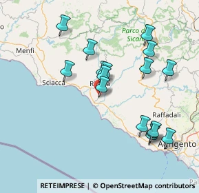 Mappa SP 33, 92016 Ribera AG, Italia (16.9975)