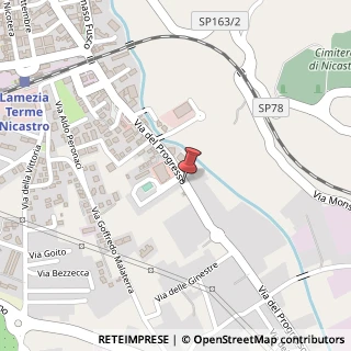 Mappa Via del Progresso, 118, 88046 Lamezia Terme, Catanzaro (Calabria)