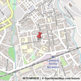 Mappa Via Federico Nicotera, 28, 88046 Lamezia Terme, Catanzaro (Calabria)