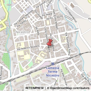 Mappa Via Tagliamento, 1, 88046 Lamezia Terme, Catanzaro (Calabria)