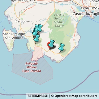 Mappa Via Cagliari, 09019 Teulada CA, Italia (9.39667)