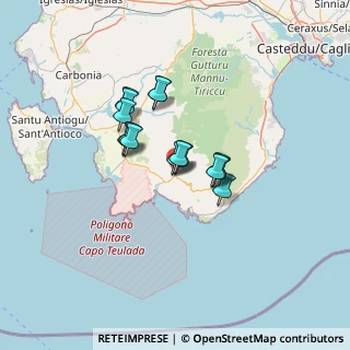 Mappa Via Cagliari, 09019 Teulada CA, Italia (10.064)