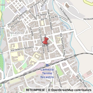 Mappa Corso Giovanni Nicotera, 179, 88046 Lamezia Terme, Catanzaro (Calabria)