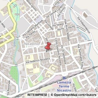 Mappa Via Michelangelo, 15/17, 88046 Lamezia Terme, Catanzaro (Calabria)
