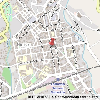 Mappa Corso Giovanni Nicotera, 140, 88046 Lamezia Terme, Catanzaro (Calabria)