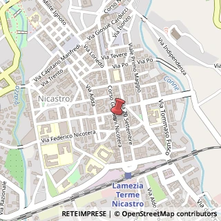 Mappa Corso Giovanni Nicotera, 168, 88046 Lamezia Terme, Catanzaro (Calabria)
