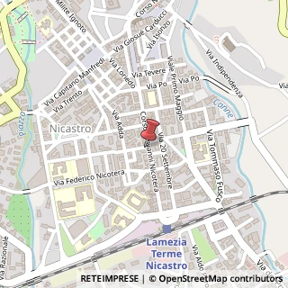 Mappa Corso Giovanni Nicotera, 150, 88046 Lamezia Terme, Catanzaro (Calabria)