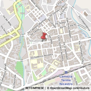 Mappa Via Alessandro Volta, 22, 88046 Lamezia Terme, Catanzaro (Calabria)