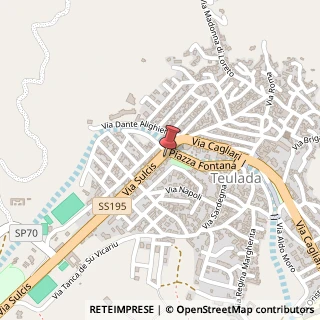 Mappa Via Sulcis, 3, 09019 Teulada, Cagliari (Sardegna)