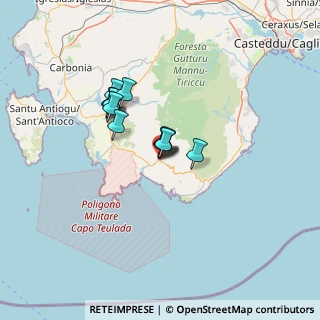 Mappa Via Rafaele Cadorna, 09019 Teulada CA, Italia (9.65083)