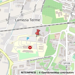 Mappa Via Sen. Arturo Perugini, 1, 88046 Lamezia Terme, Catanzaro (Calabria)