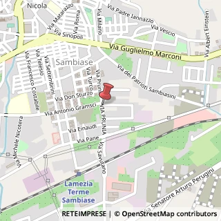 Mappa Via Prunia, 37, 88046 Lamezia Terme, Catanzaro (Calabria)