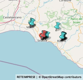 Mappa Via Vincenzo Monti, 92019 Sciacca AG, Italia (9.8455)