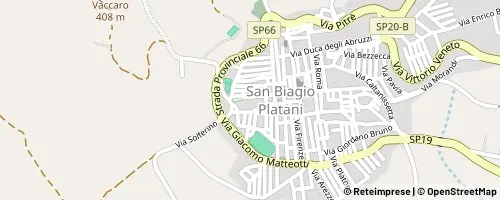 Mappa San Biagio Platani