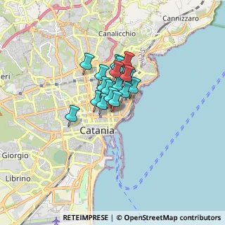 Mappa Via Francesco Crispi, 95131 Catania CT, Italia (1.03833)