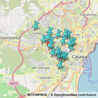 Mappa Via Giacomo Pagliari, 95123 Catania CT, Italia (1.4485)