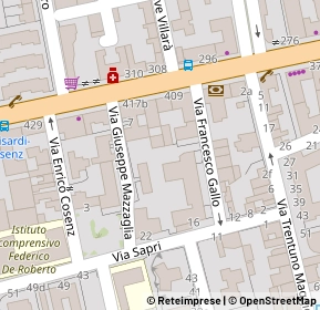 Mappa Via Giuseppe Mazzaglia, 95123 Catania CT, Italia (0.07826)
