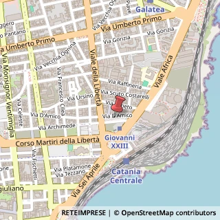 Mappa Via D'Amico, 205, 95129 Catania, Catania (Sicilia)