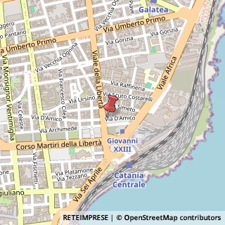 Mappa Via D'Amico, 181, 95129 Catania, Catania (Sicilia)