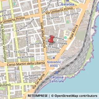 Mappa Via Simeto,  23, 95129 Catania, Catania (Sicilia)